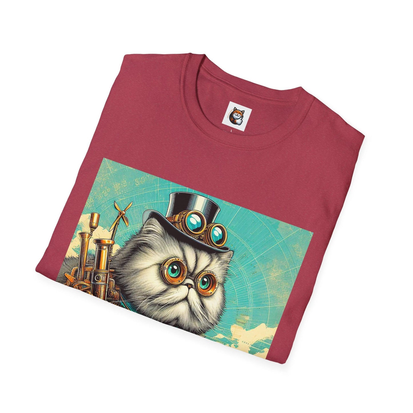 Selkirk Rex Cat T-Shirt metals and gears by Printify