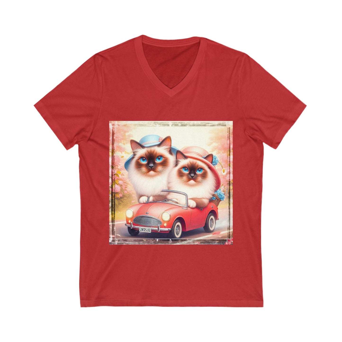 Wacky Birman Unisex Jersey Short Sleeve V-Neck Tee