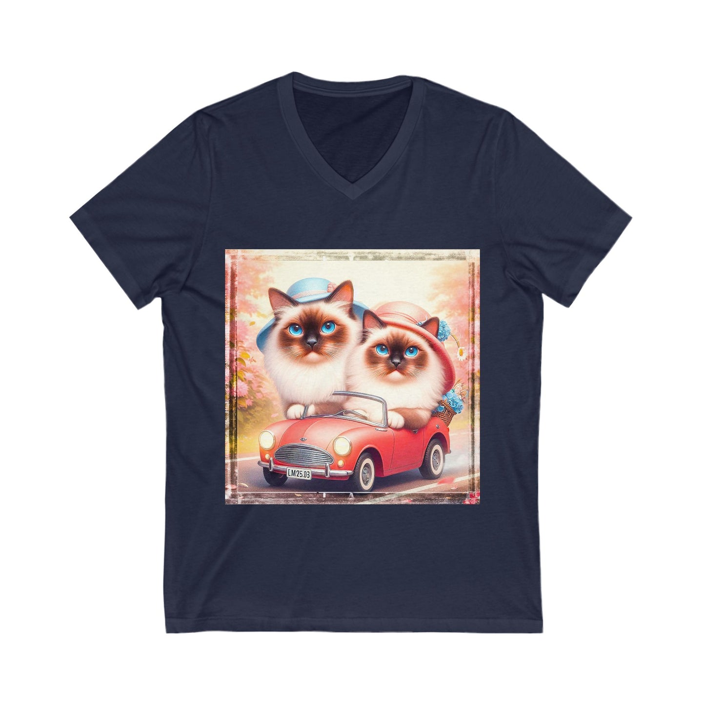 Wacky Birman Unisex Jersey Short Sleeve V-Neck Tee