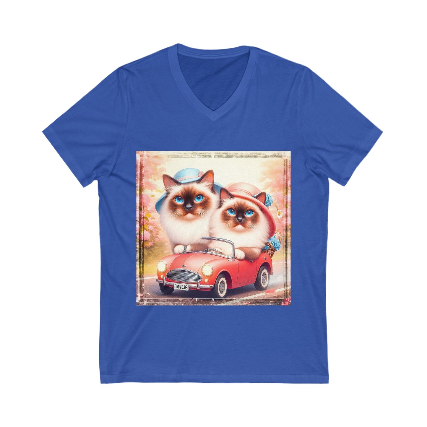 Wacky Birman Unisex Jersey Short Sleeve V-Neck Tee