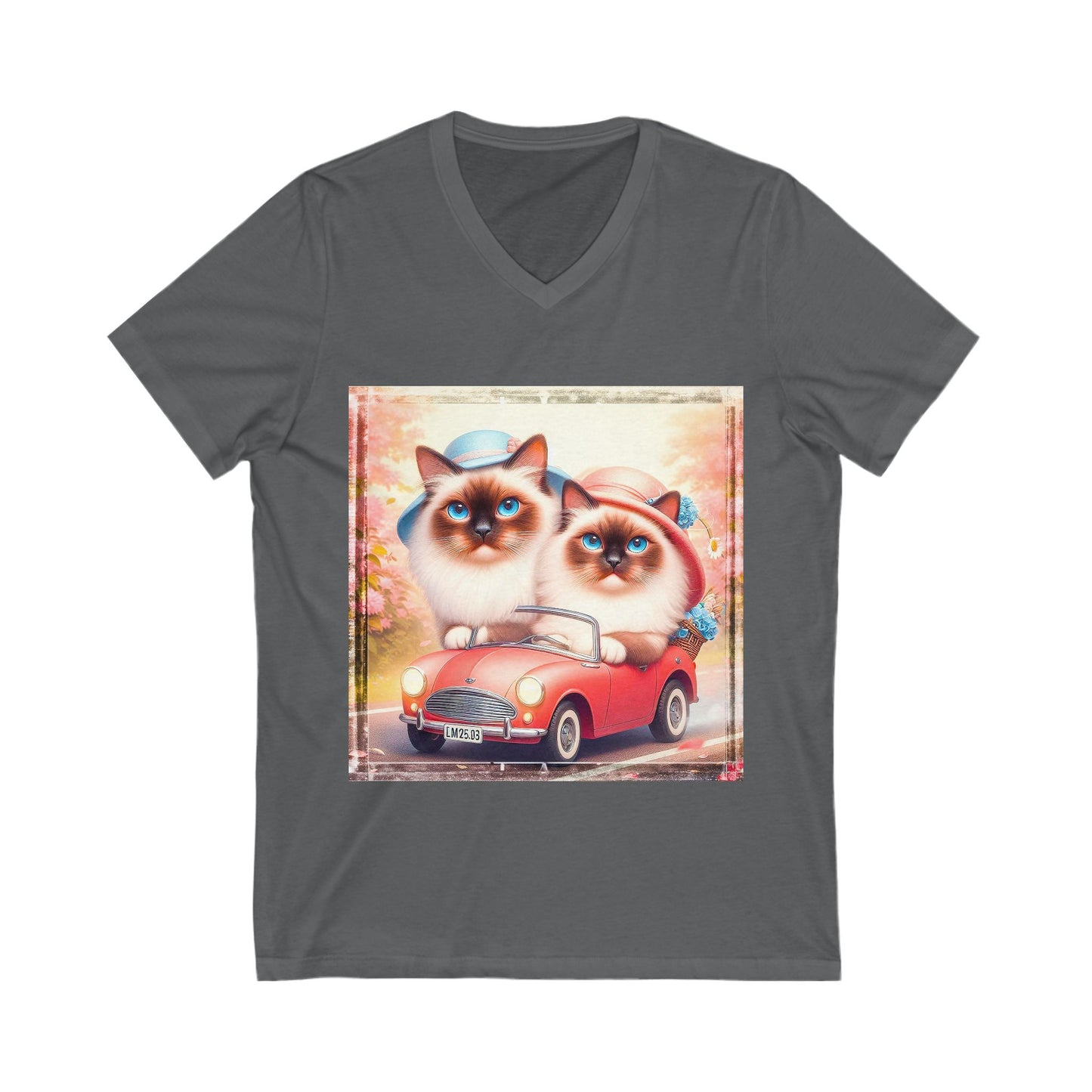 Wacky Birman Unisex Jersey Short Sleeve V-Neck Tee