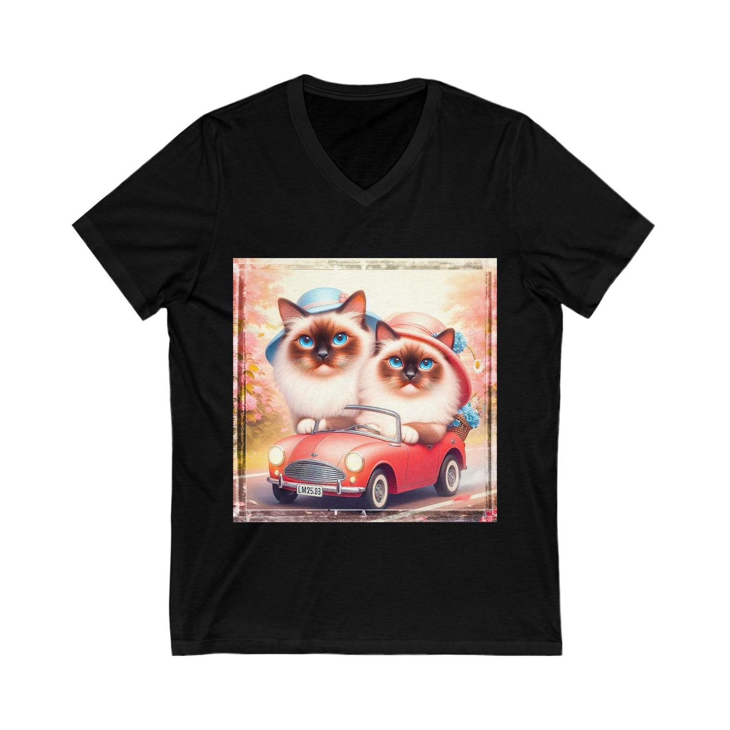 Wacky Birman Unisex Jersey Short Sleeve V-Neck Tee