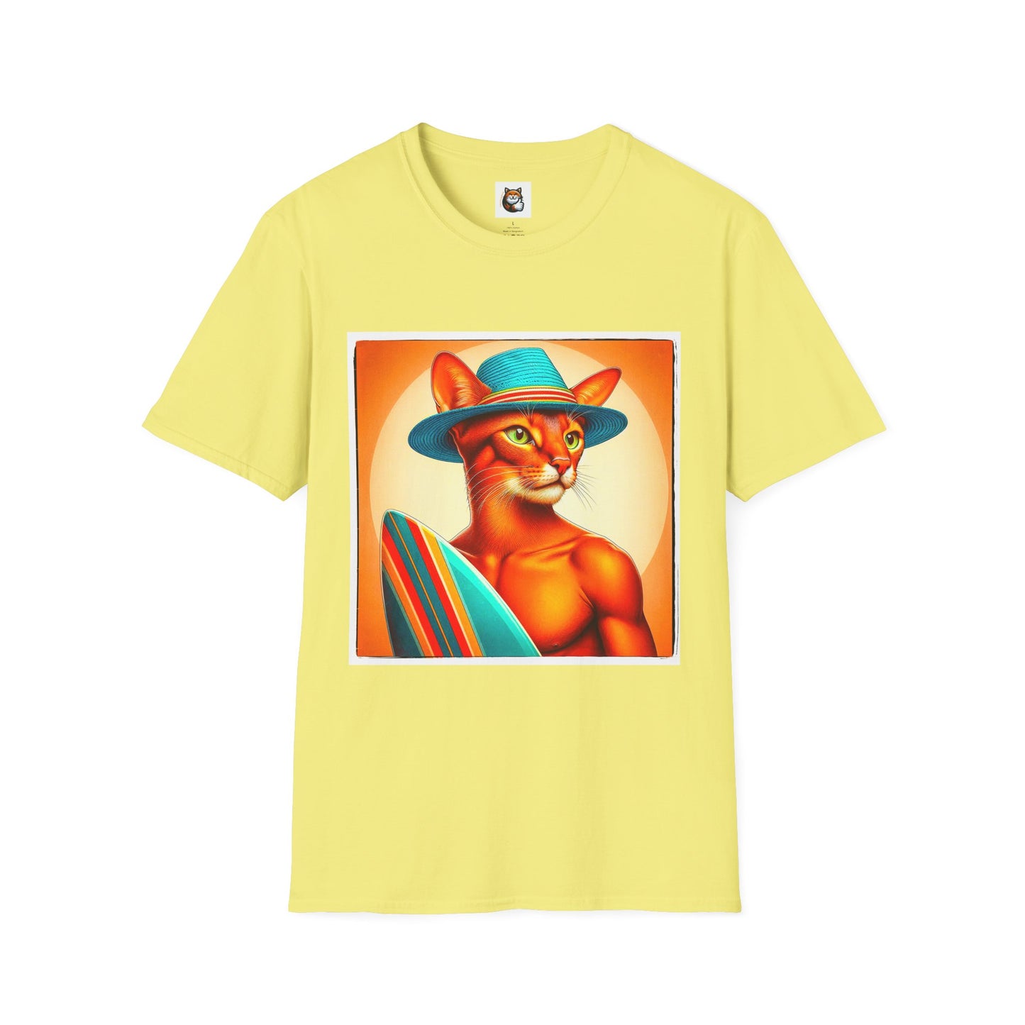 Abyssinian surfing Softstyle T-Shirt