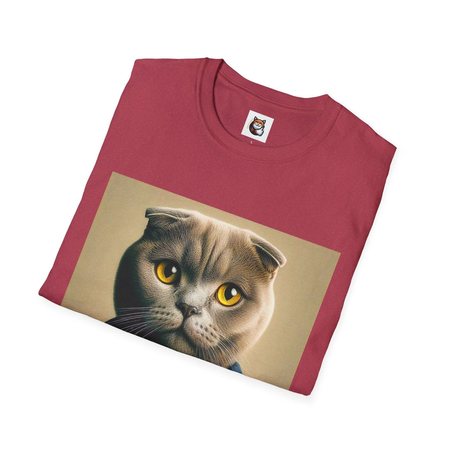 Scottish Fold Cat ocean surfer shirt by Printify