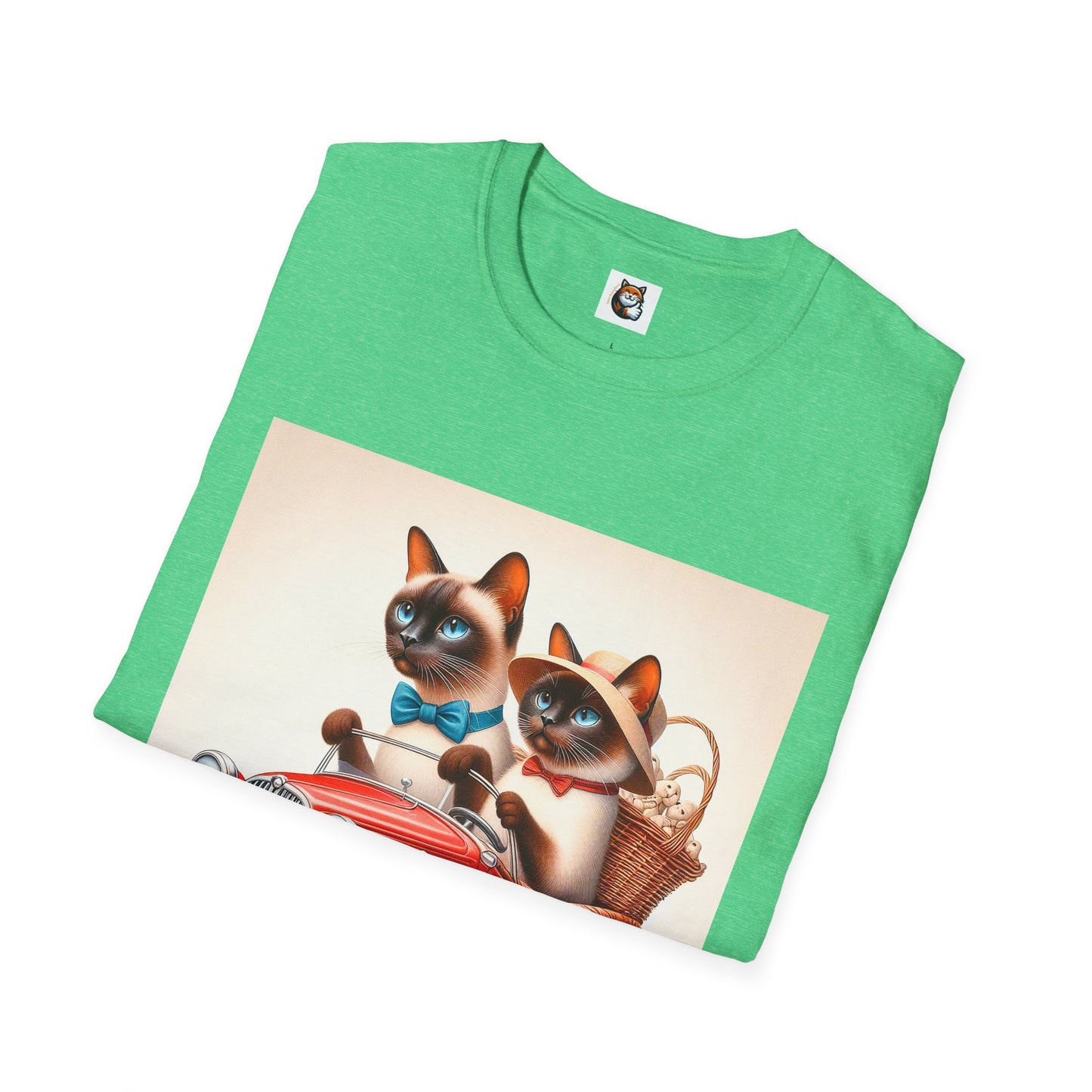 Wacky Siamese Cat red car