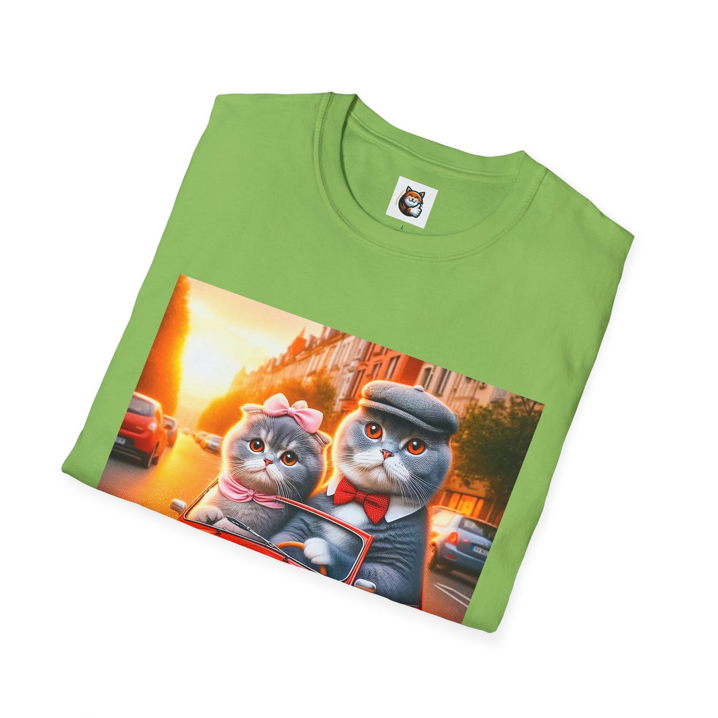 Scottish Fold tiny car T-Shirt