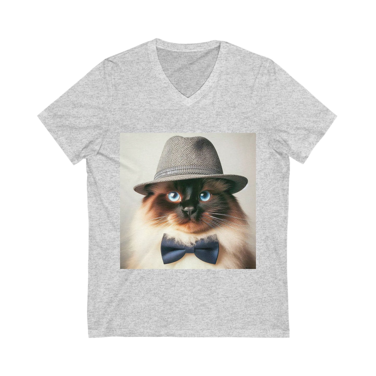 Birman hat Jersey Short Sleeve V-Neck Tee