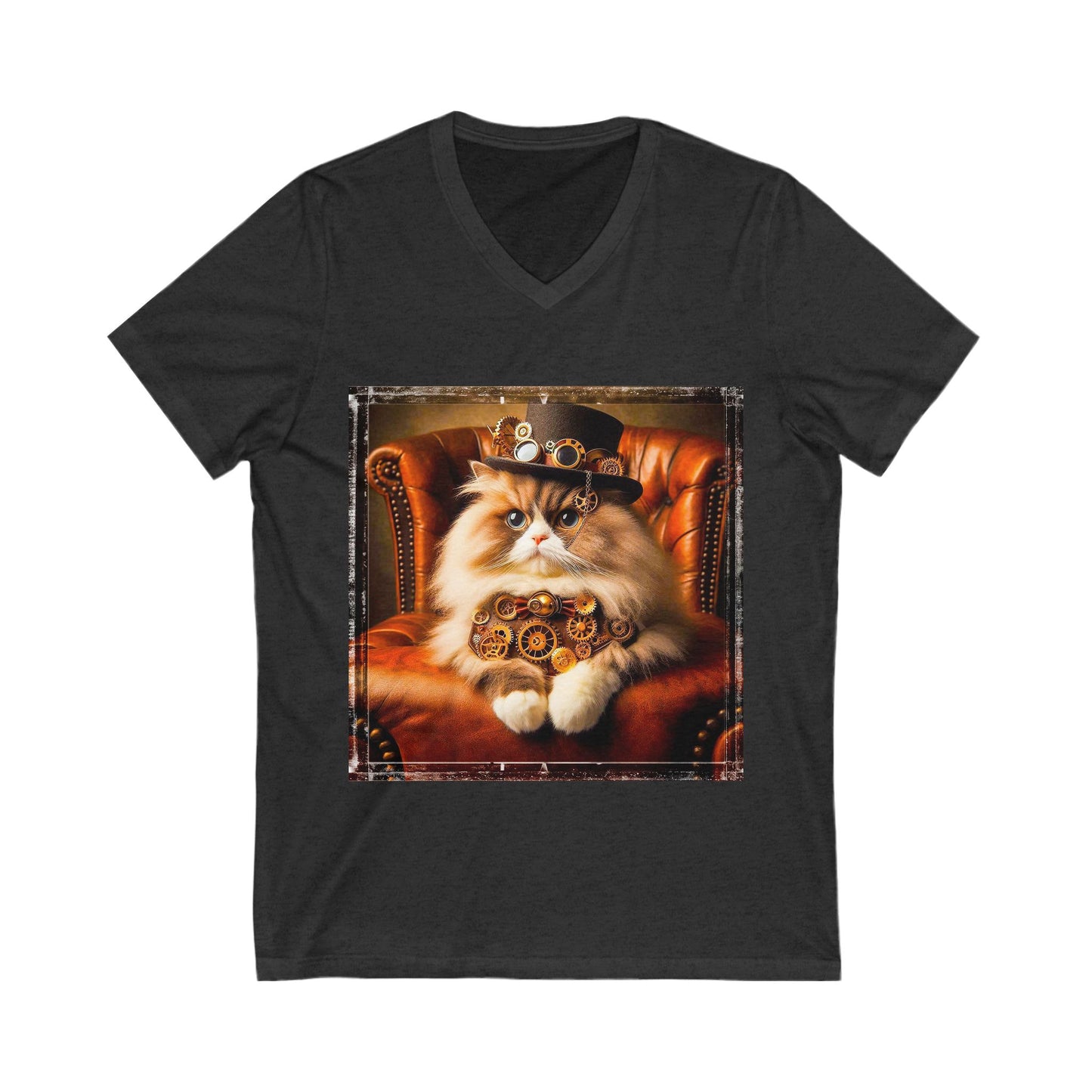 Ragdoll Cat Unisex Jersey Short Sleeve V-Neck Tee