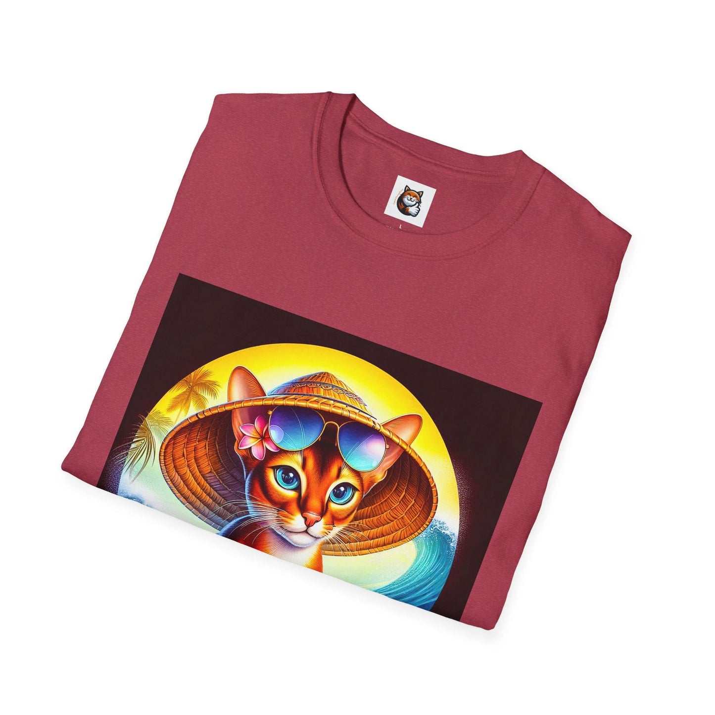 Abyssinian Unisex surfer baby Softstyle T-Shirt by Printify