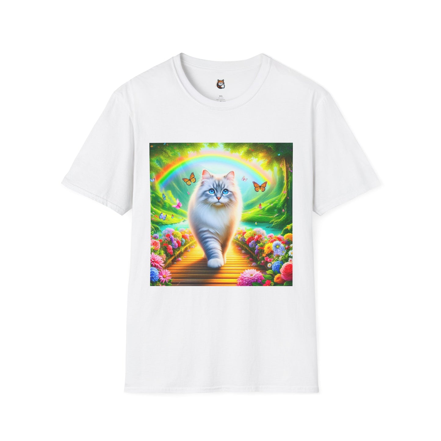 Siberian Cat pretty garden shirt