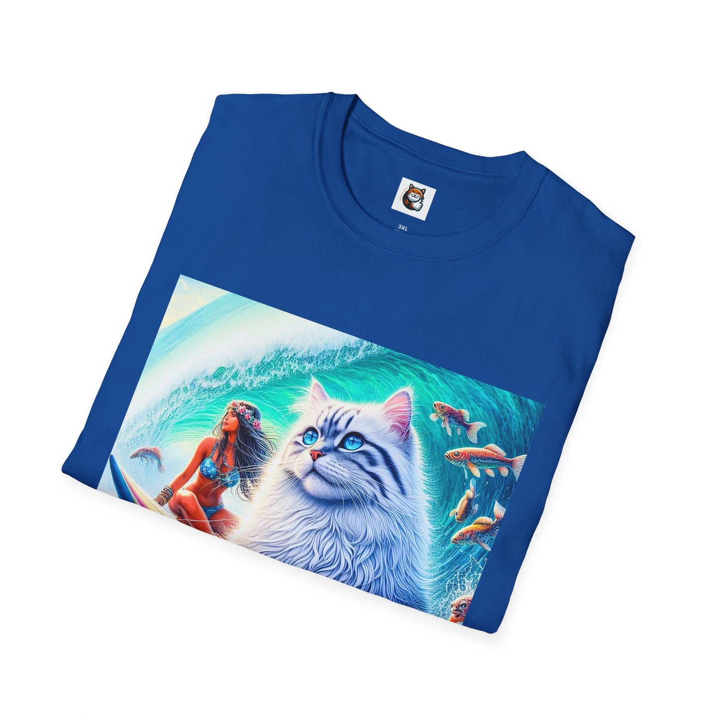 Siberian Cat surfs up shirt