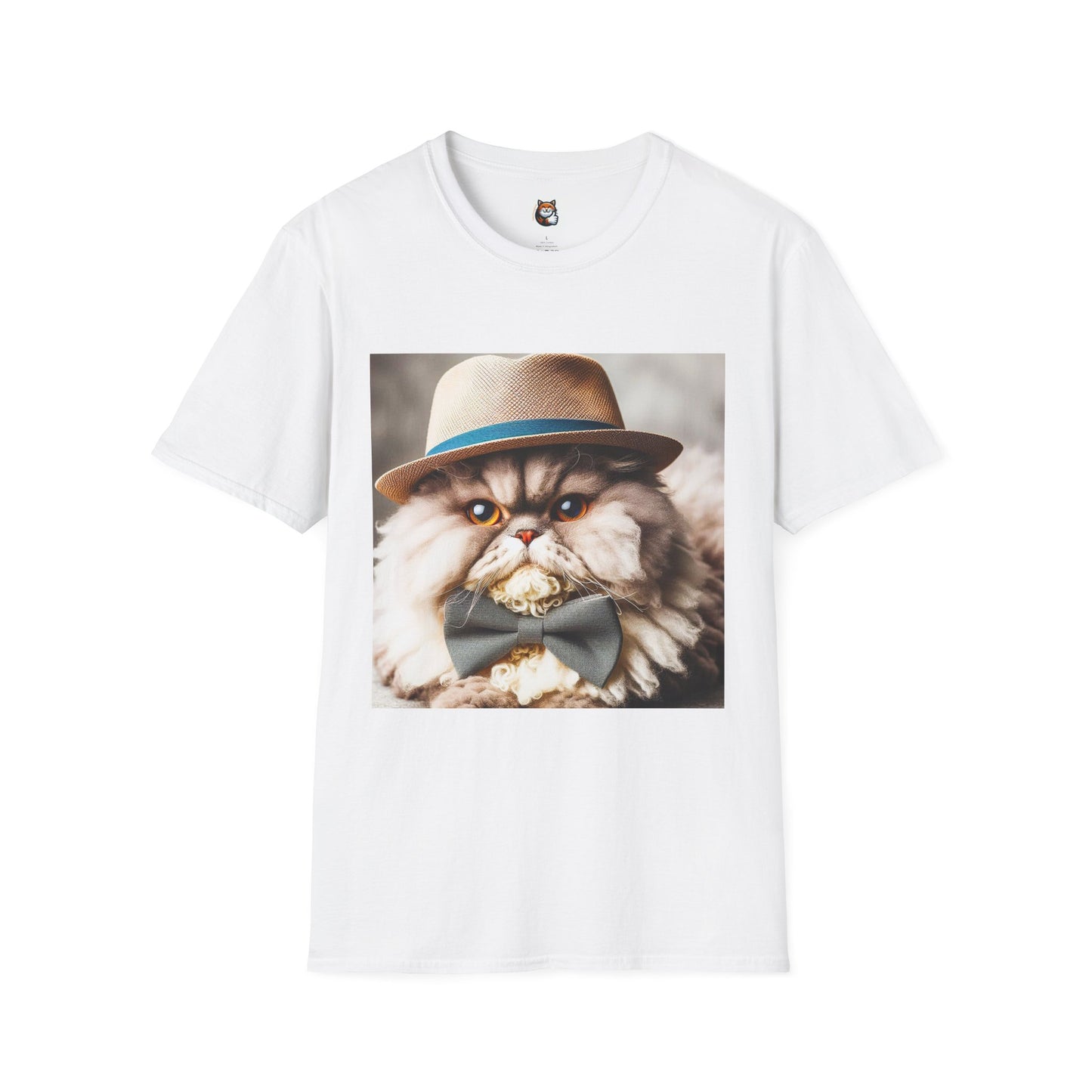 Selkirk Rex Cat T-Shirt top hat and bow tie