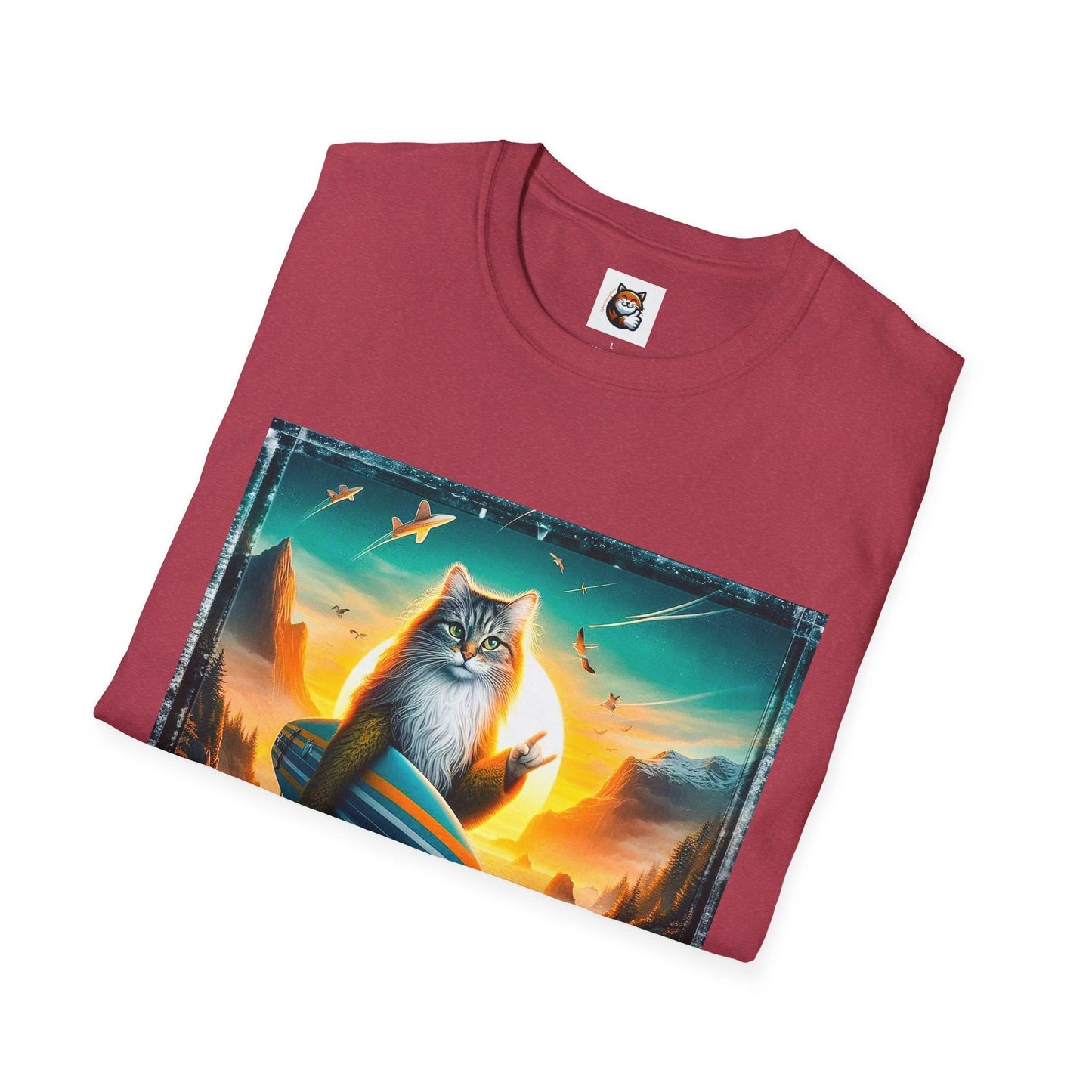 Norwegian Forest Cat Unisex Softstyle T-Shirt by Printify