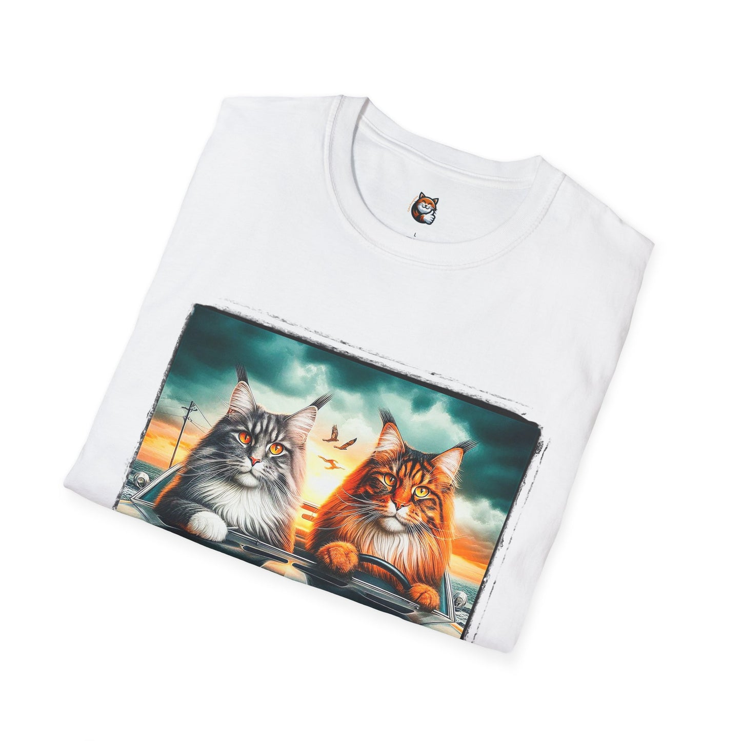 Wacky Maine Coon Unisex Softstyle T-Shirt