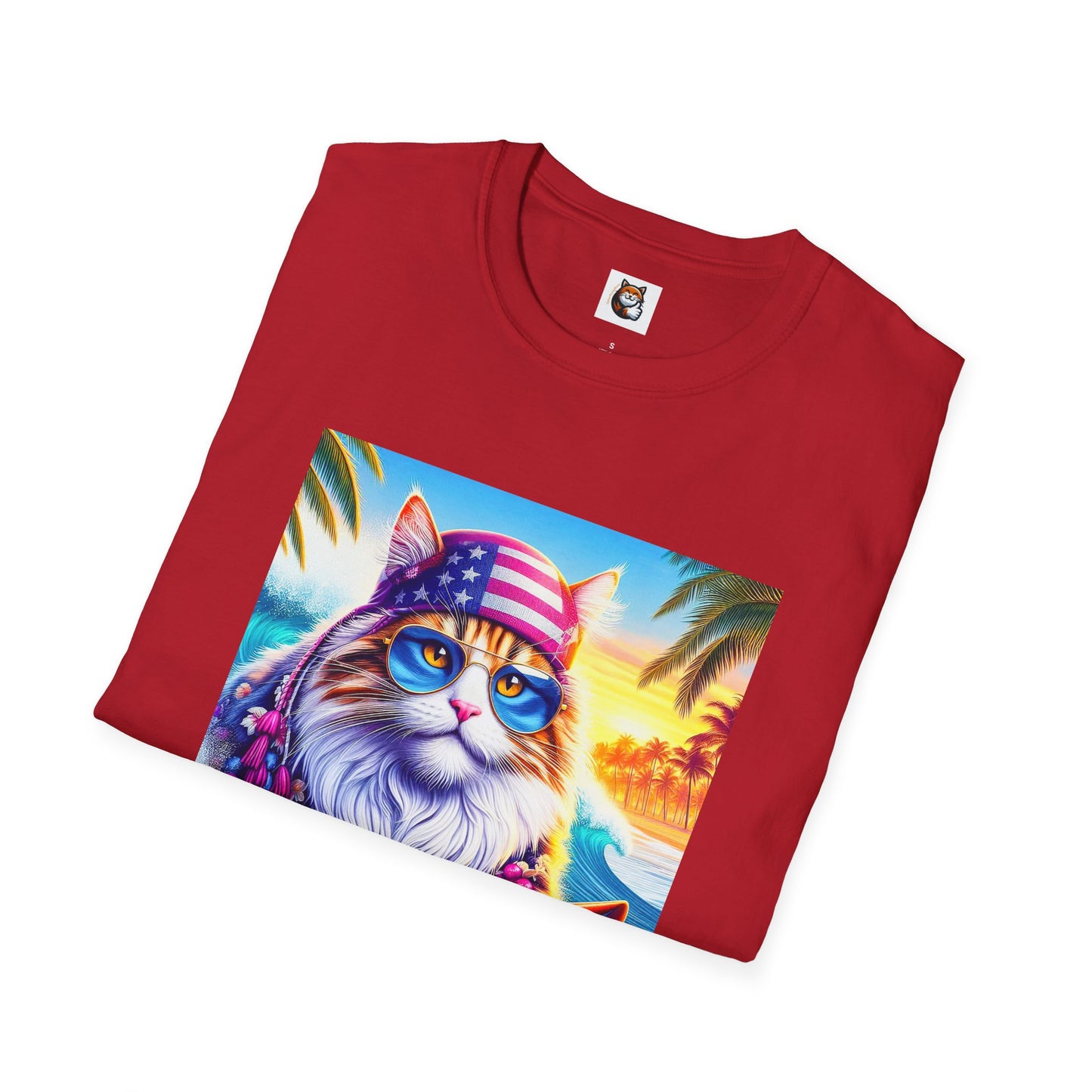 Siberian Cat American surfer