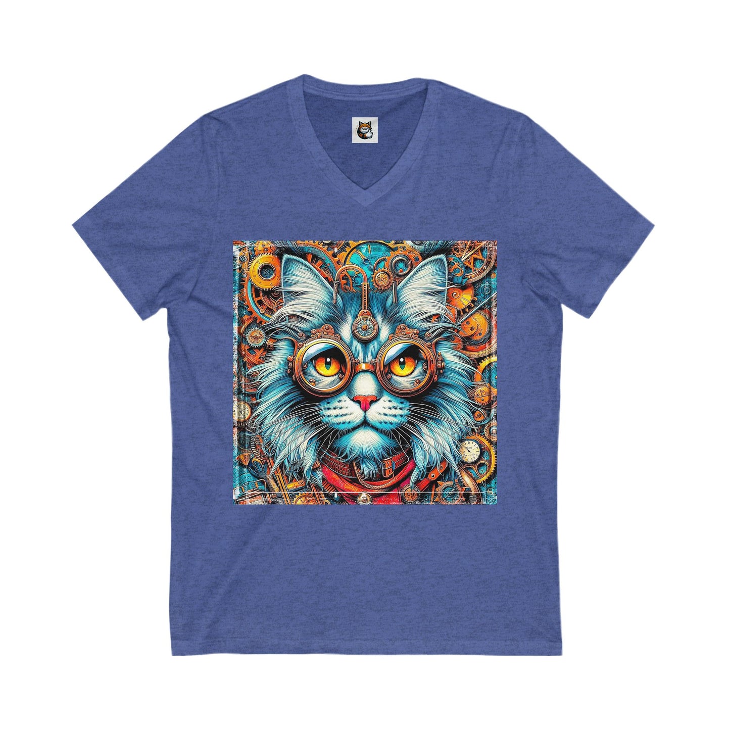 Maine Coon Unisex Jersey Short Sleeve V-Neck Tee