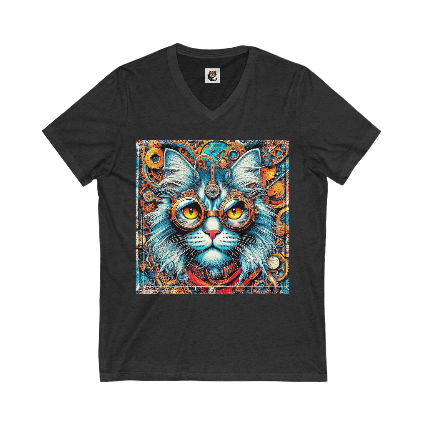 Maine Coon Unisex Jersey Short Sleeve V-Neck Tee