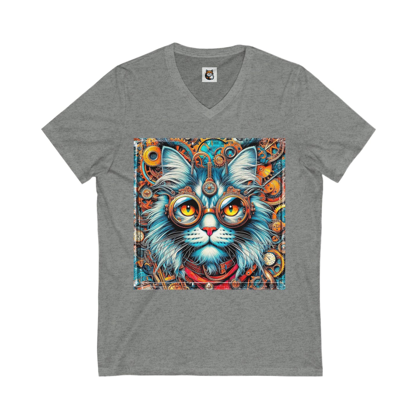 Maine Coon Unisex Jersey Short Sleeve V-Neck Tee