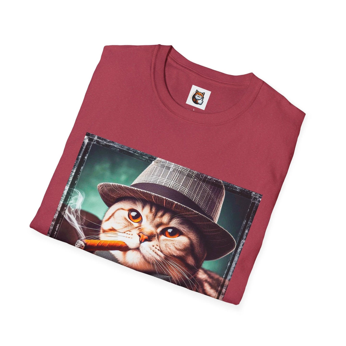 American Shorthair cigars Softstyle T-Shirt by Printify