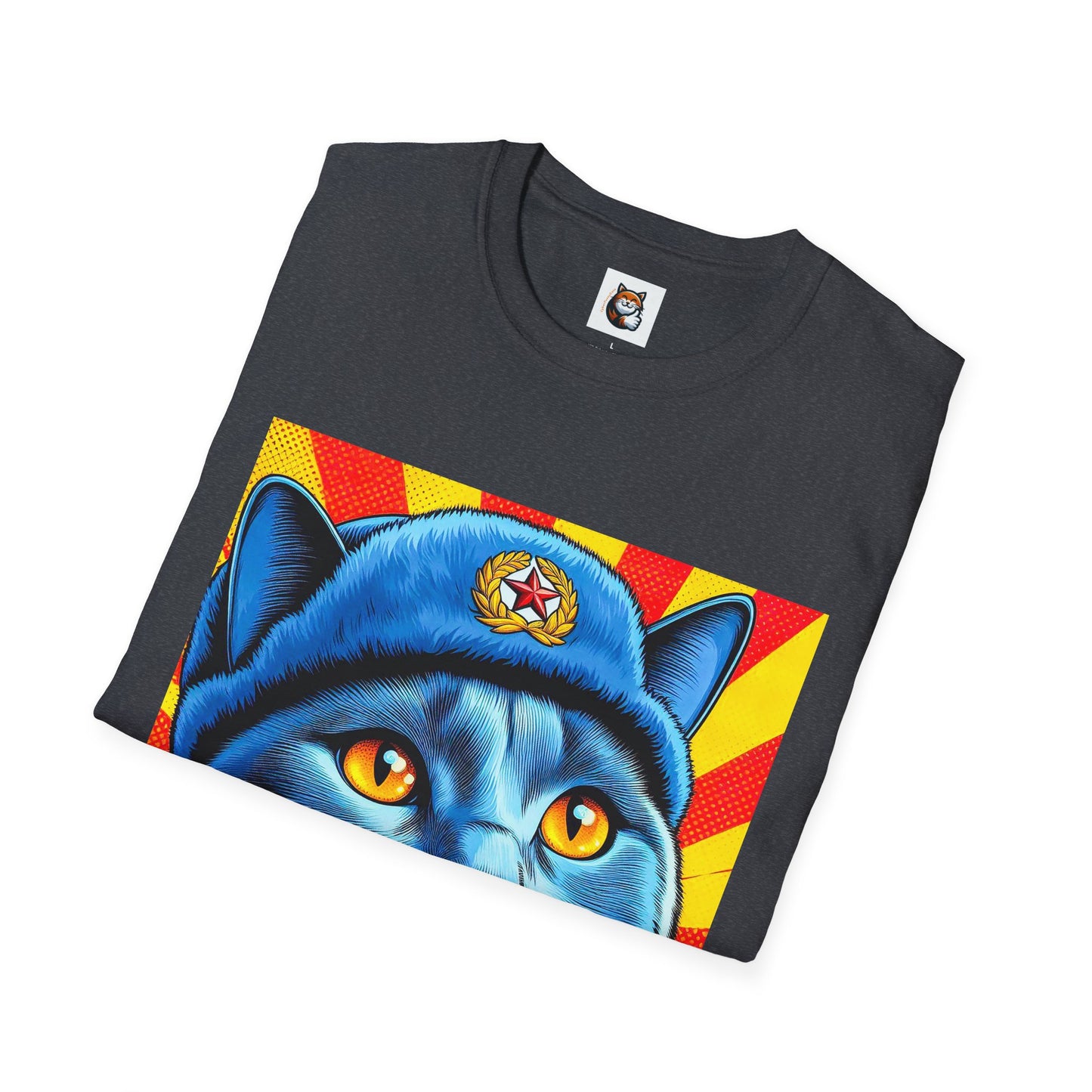 Russian Blue Cat Unisex Softstyle T-Shirt