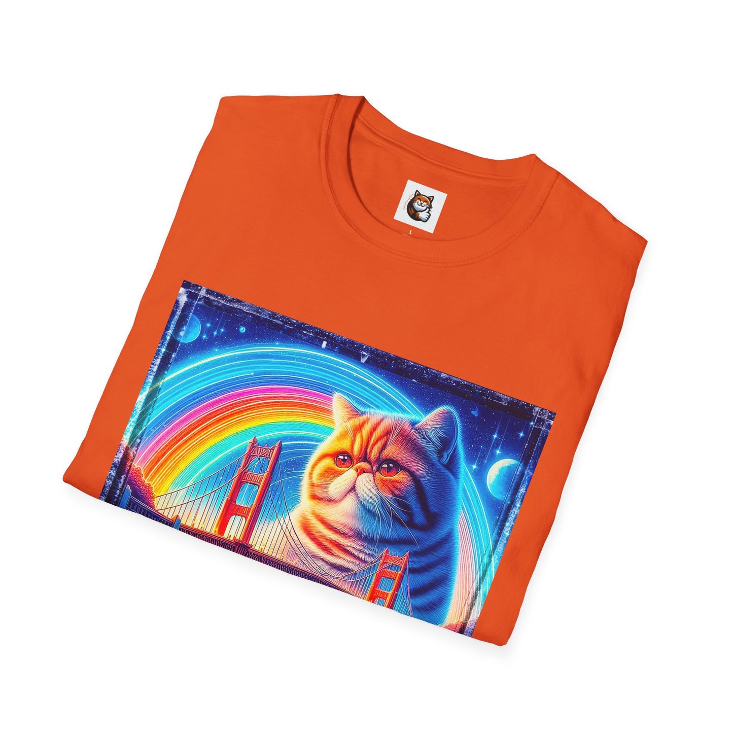 Exotic Shorthair Cat Unisex Softstyle T-Shirt