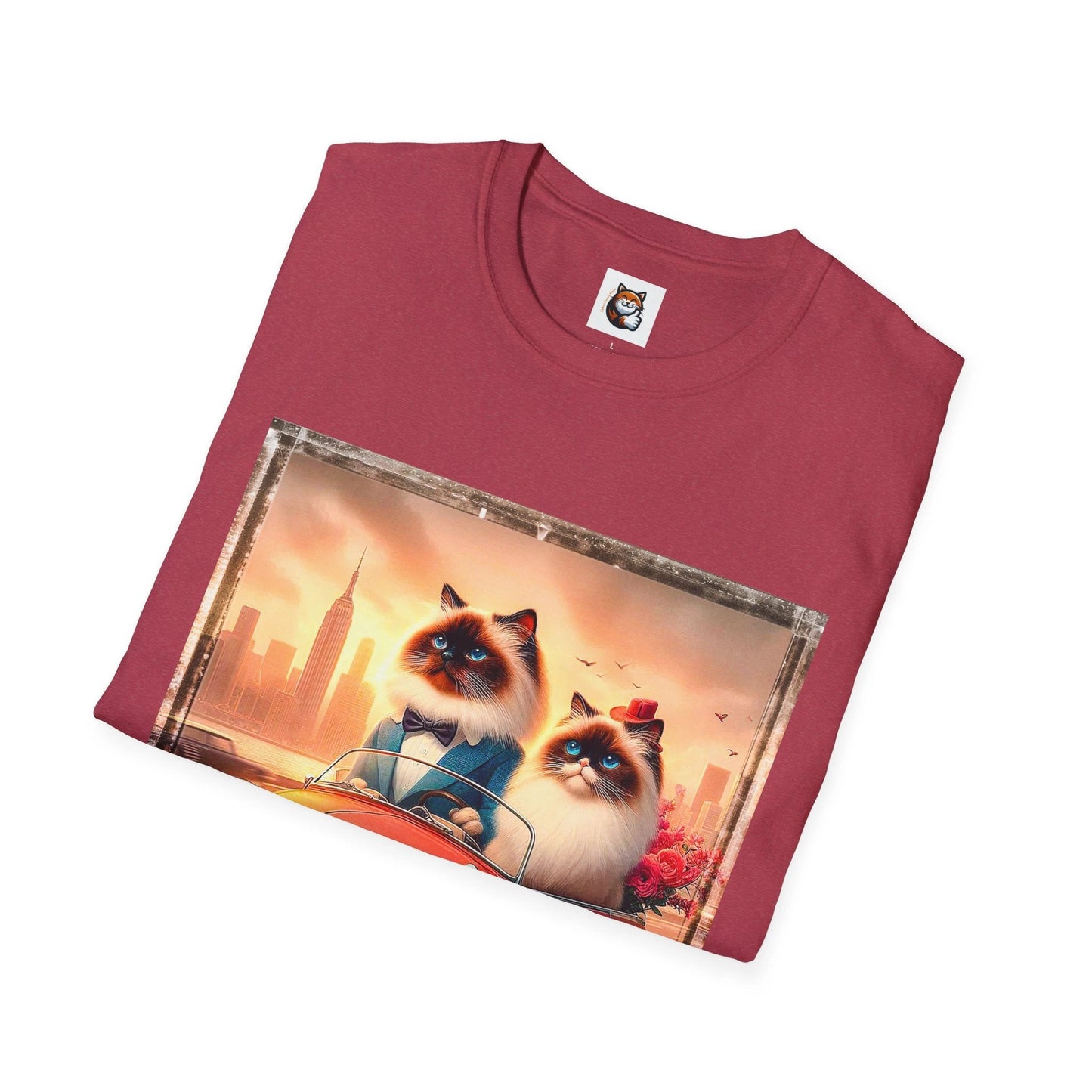 Wacky Birman tiny car Softstyle T-Shirt by Printify