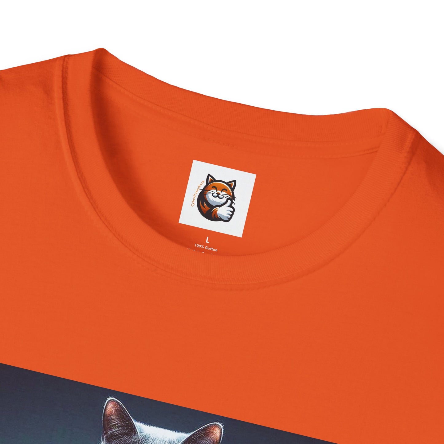 Russian Blue Cat Unisex Softstyle T-Shirt