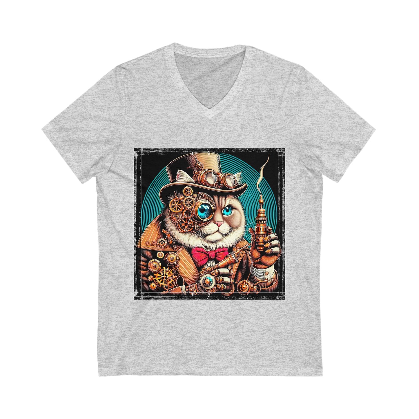 Ragdoll Cat Unisex Jersey Short Sleeve V-Neck Tee