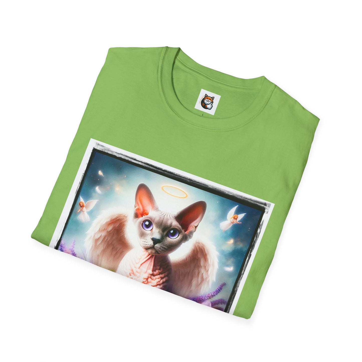 Devon Rex wings Unisex Softstyle T-Shirt