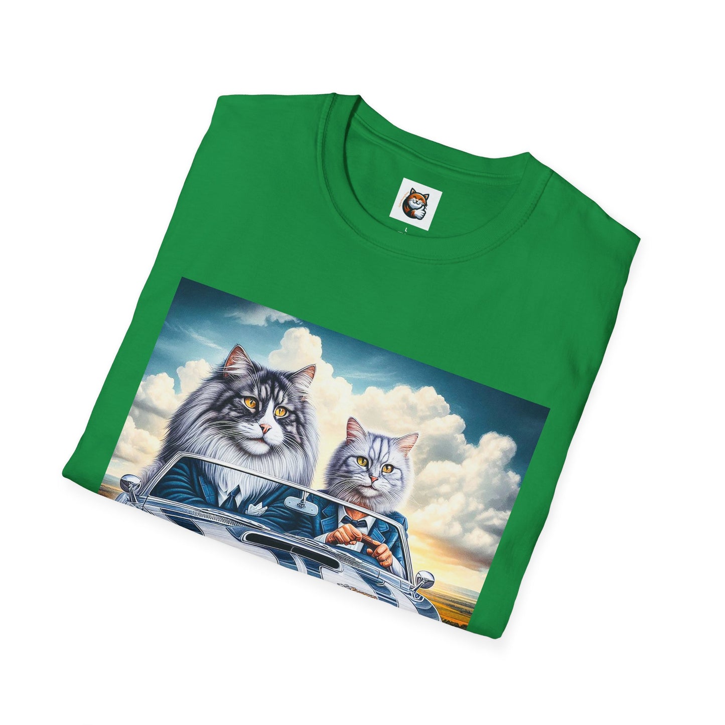 Wacky Norwegian Forest Cat Unisex Softstyle T-Shirt