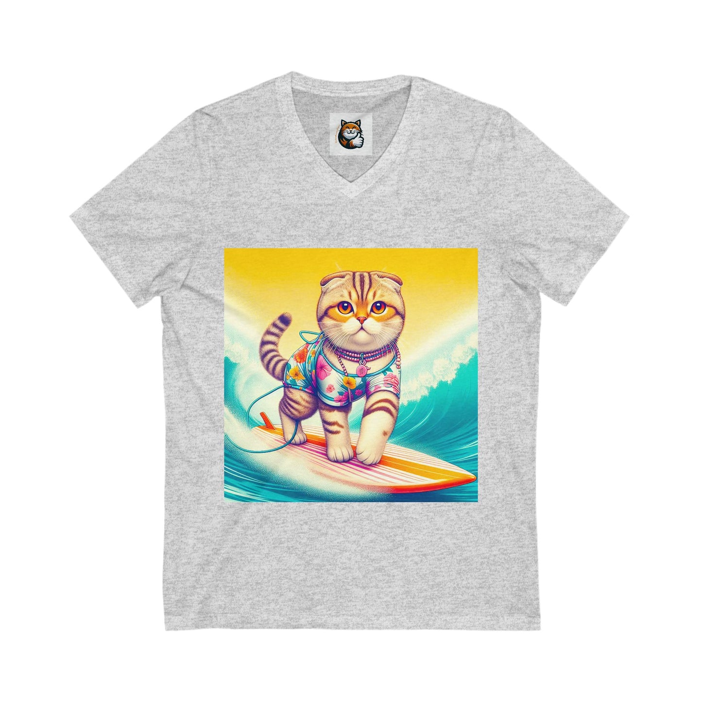 Scottish Fold pretty surfer tee