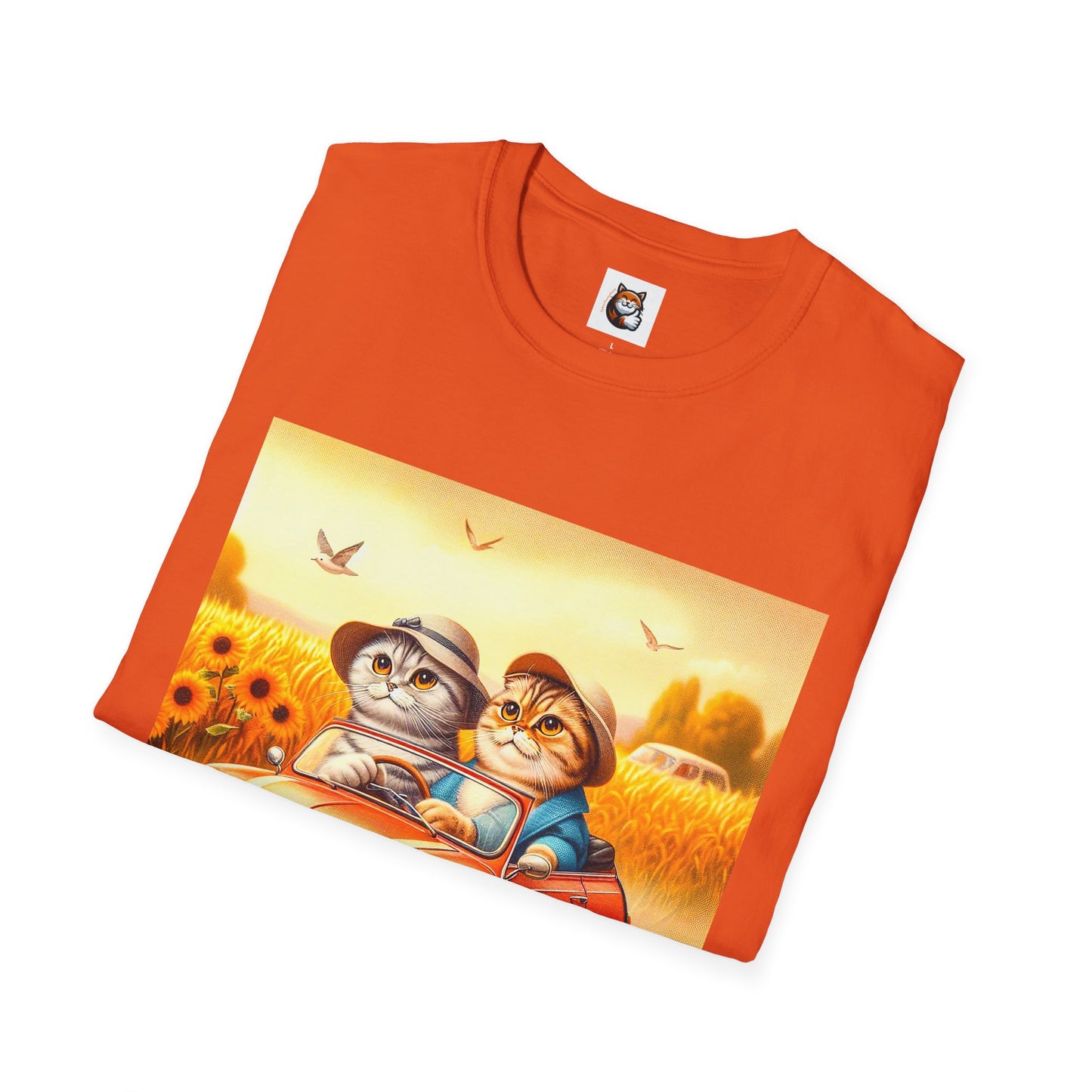 Scottish Fold pretty flowers shirt