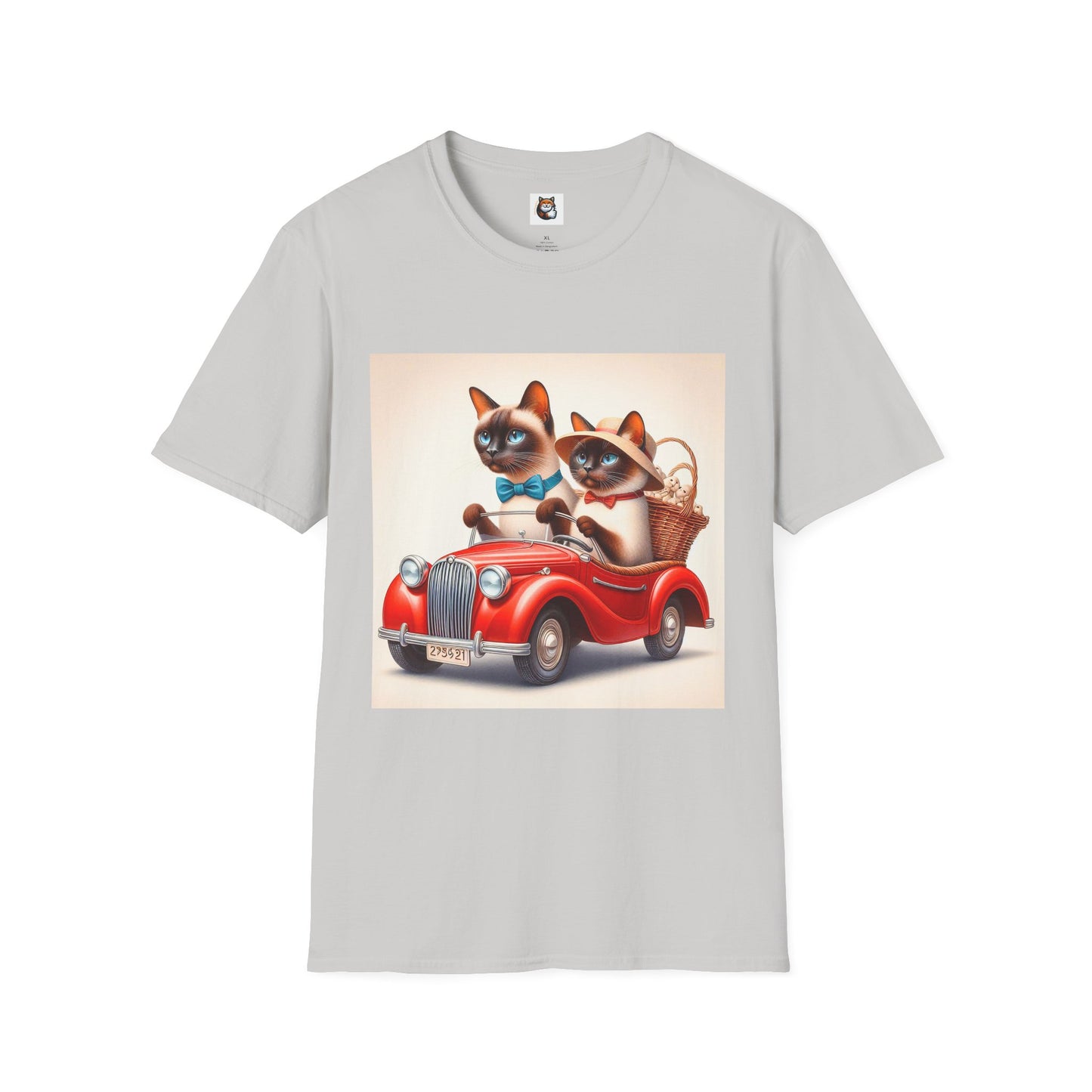 Wacky Siamese Cat red car