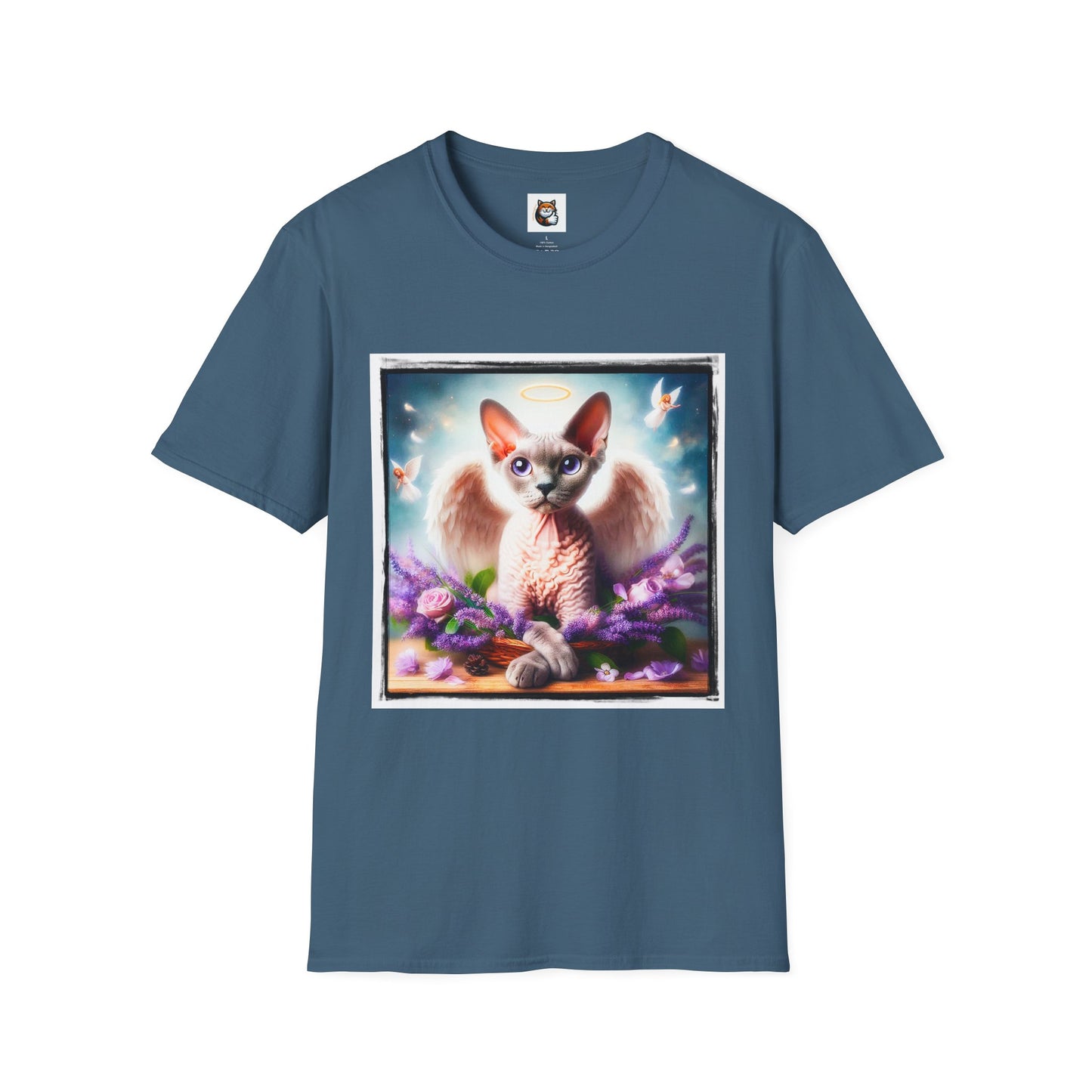 Devon Rex wings Unisex Softstyle T-Shirt