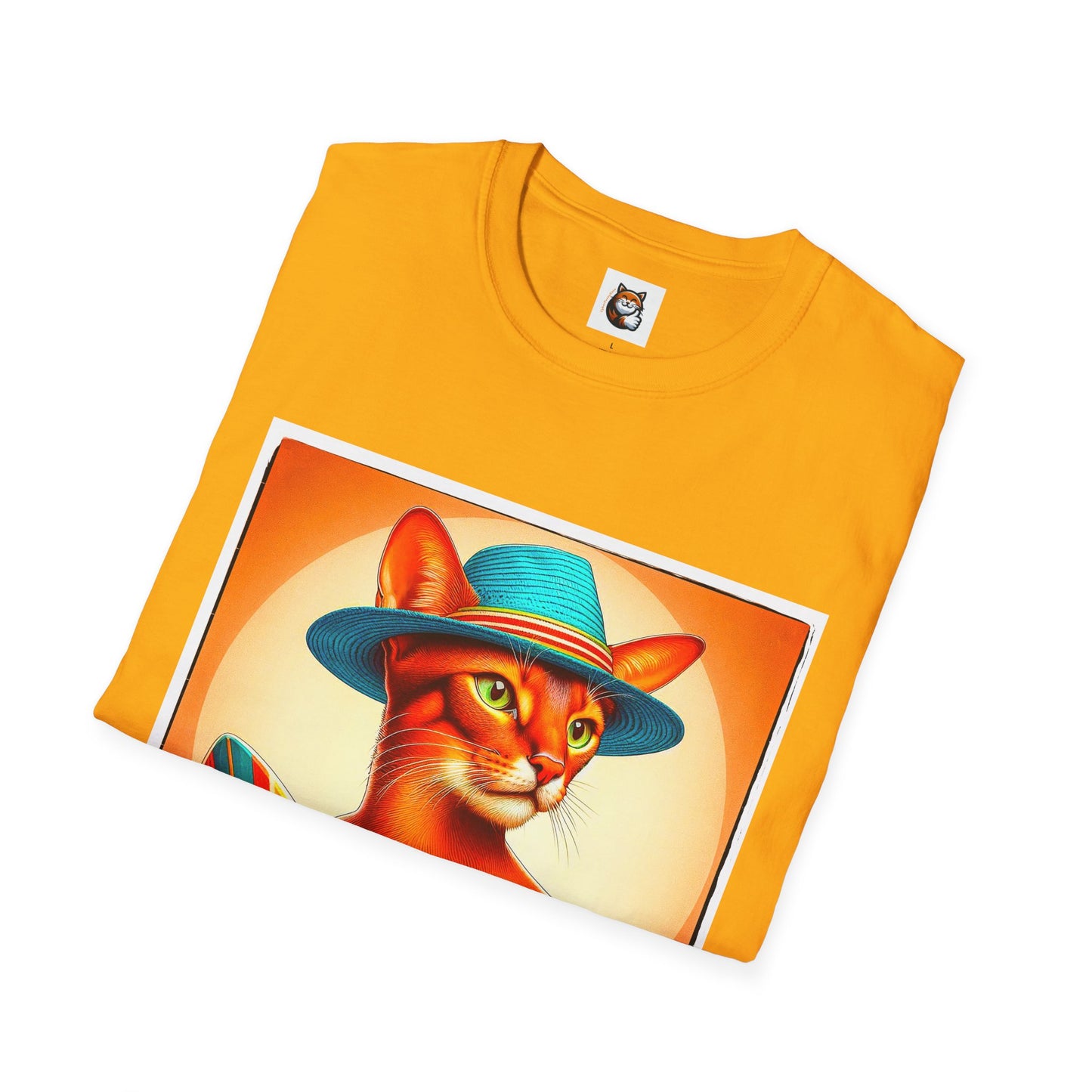 Abyssinian surfing Softstyle T-Shirt