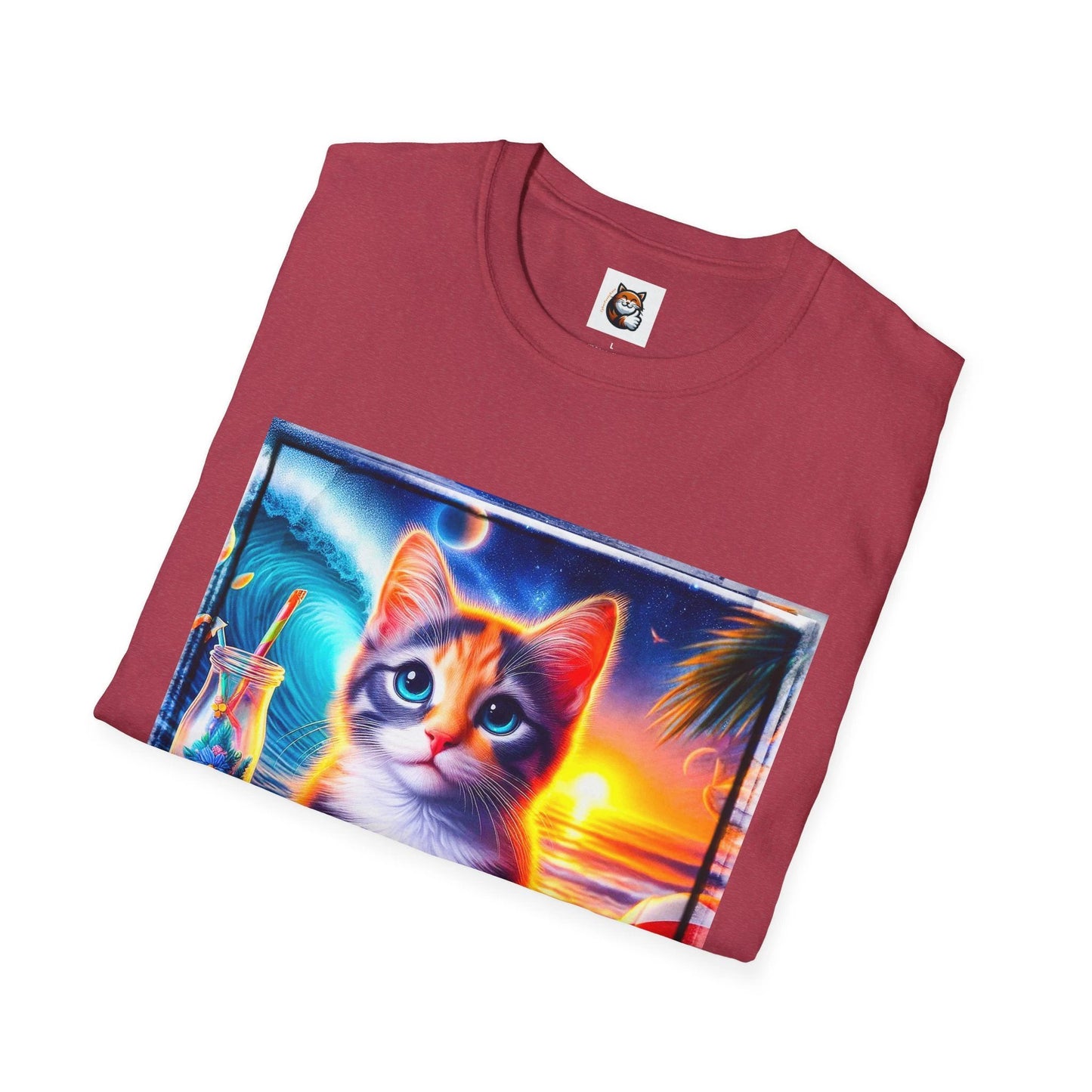 Domestic Cat Unisex Softstyle T-Shirt by Printify