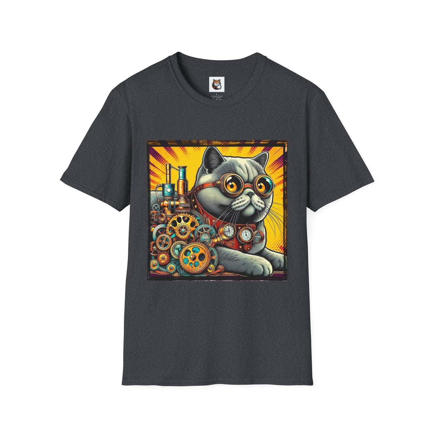British Shorthair steam punk Softstyle T-Shirt