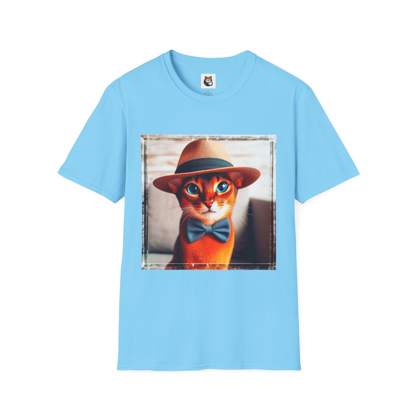 Abyssinian hat and tie Unisex Softstyle T-Shirt