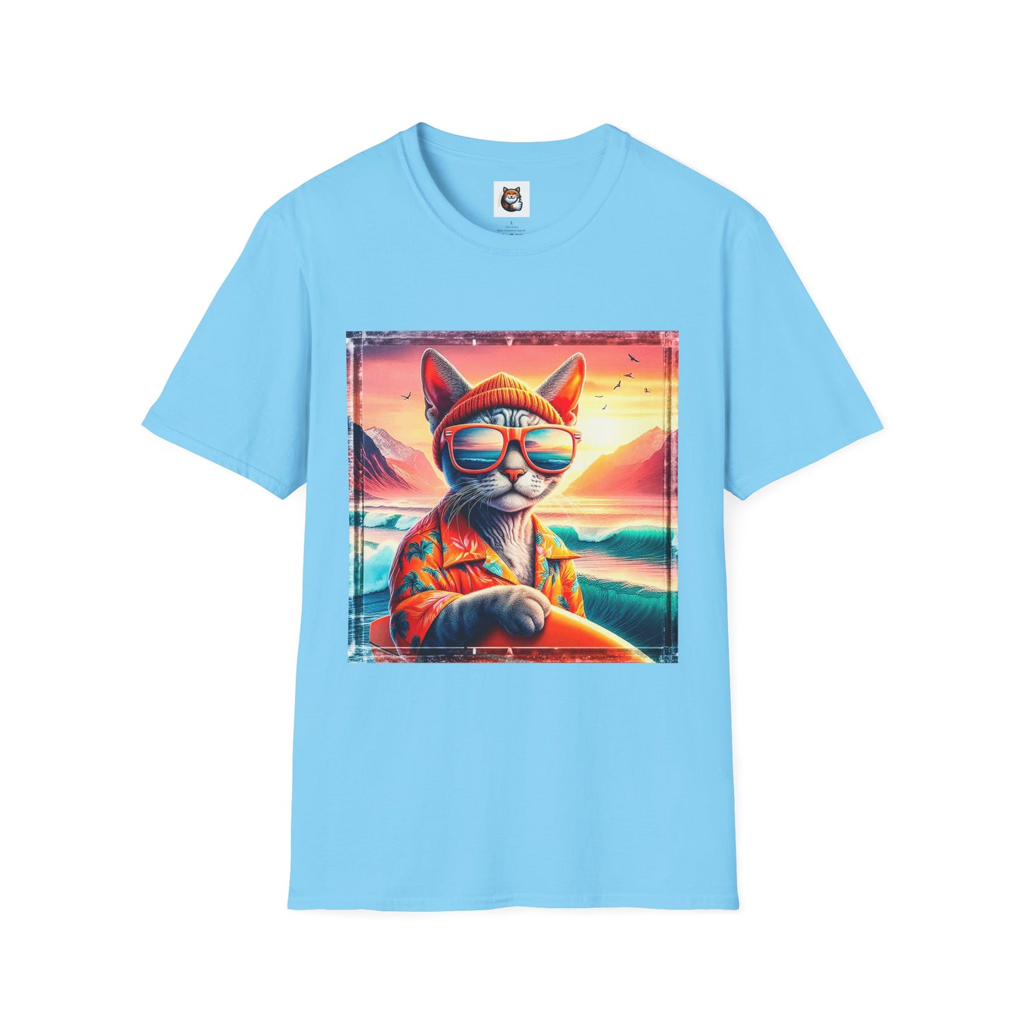 Devon Rex Cat Unisex Softstyle T-Shirt