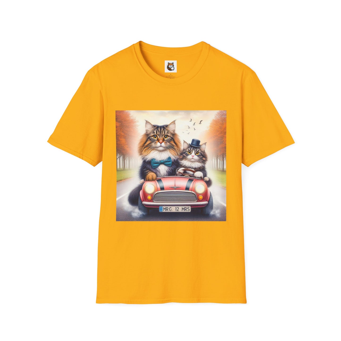 Wacky Norwegian Forest Cat Unisex Softstyle T-Shirt