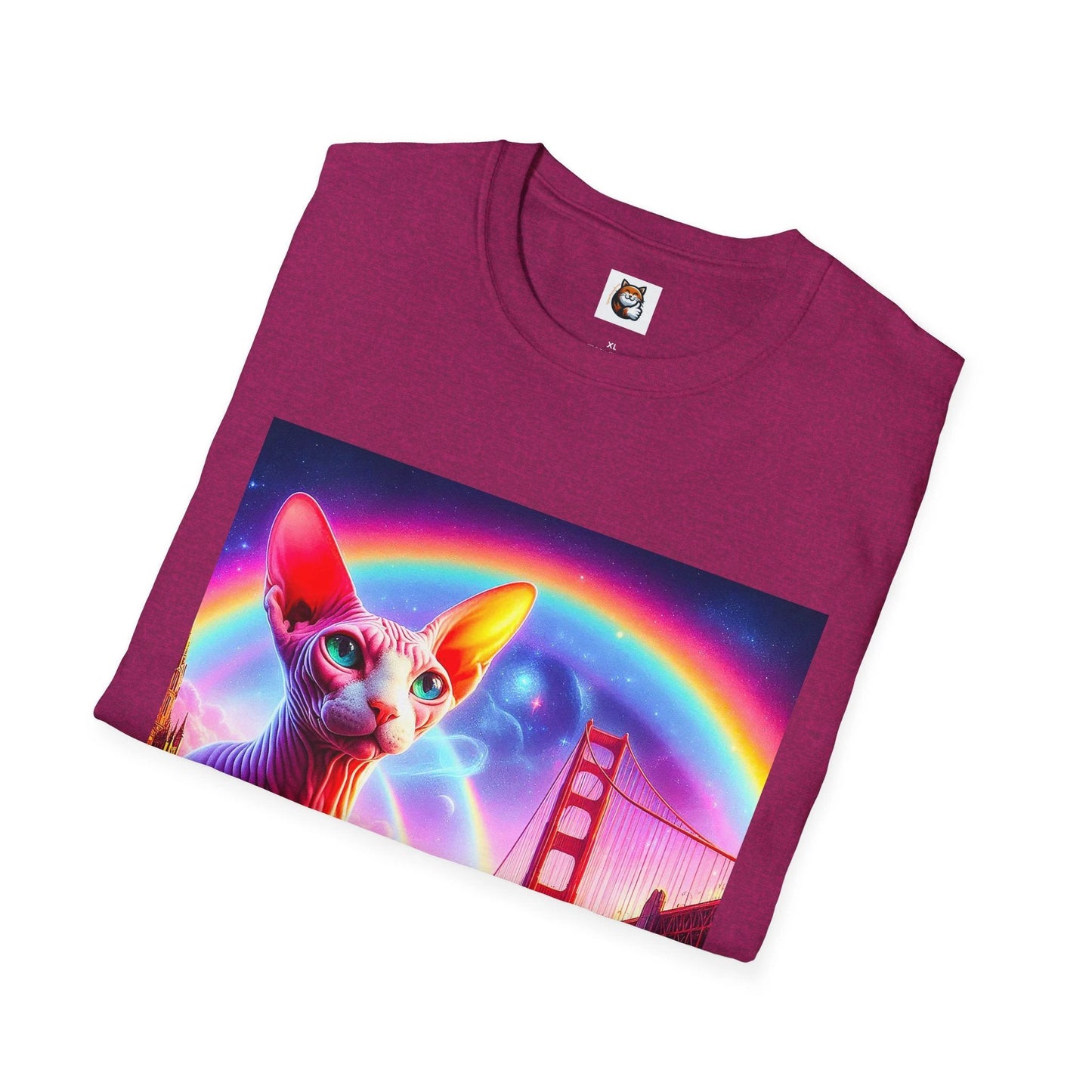 Sphynx Cat rainbow colors by Printify