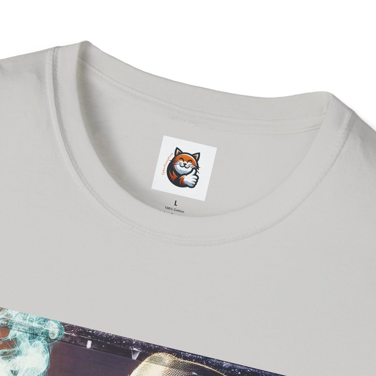 Devon Rex Cat whiskey drinker Softstyle T-Shirt