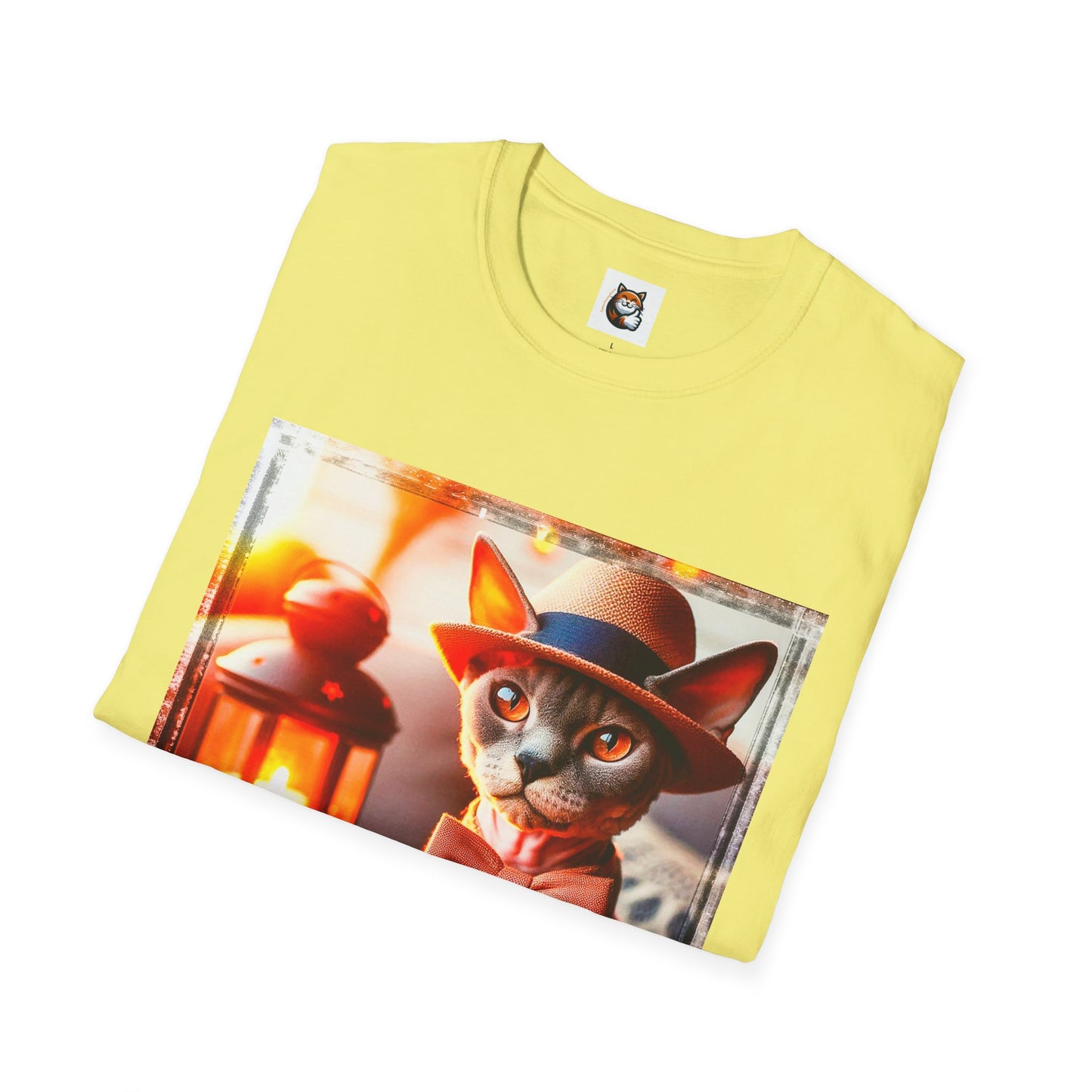 Devon Rex Cat Unisex Softstyle T-Shirt