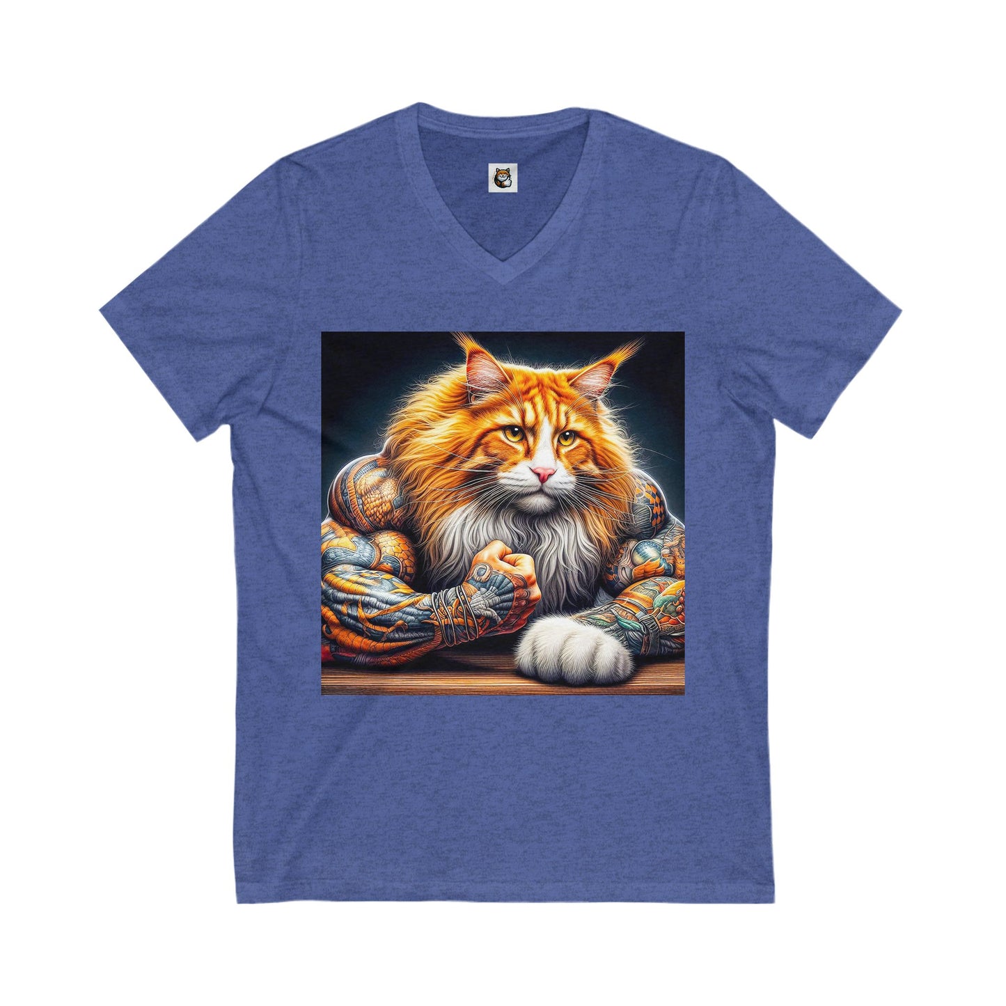 Maine Coon Unisex Jersey Short Sleeve V-Neck Tee