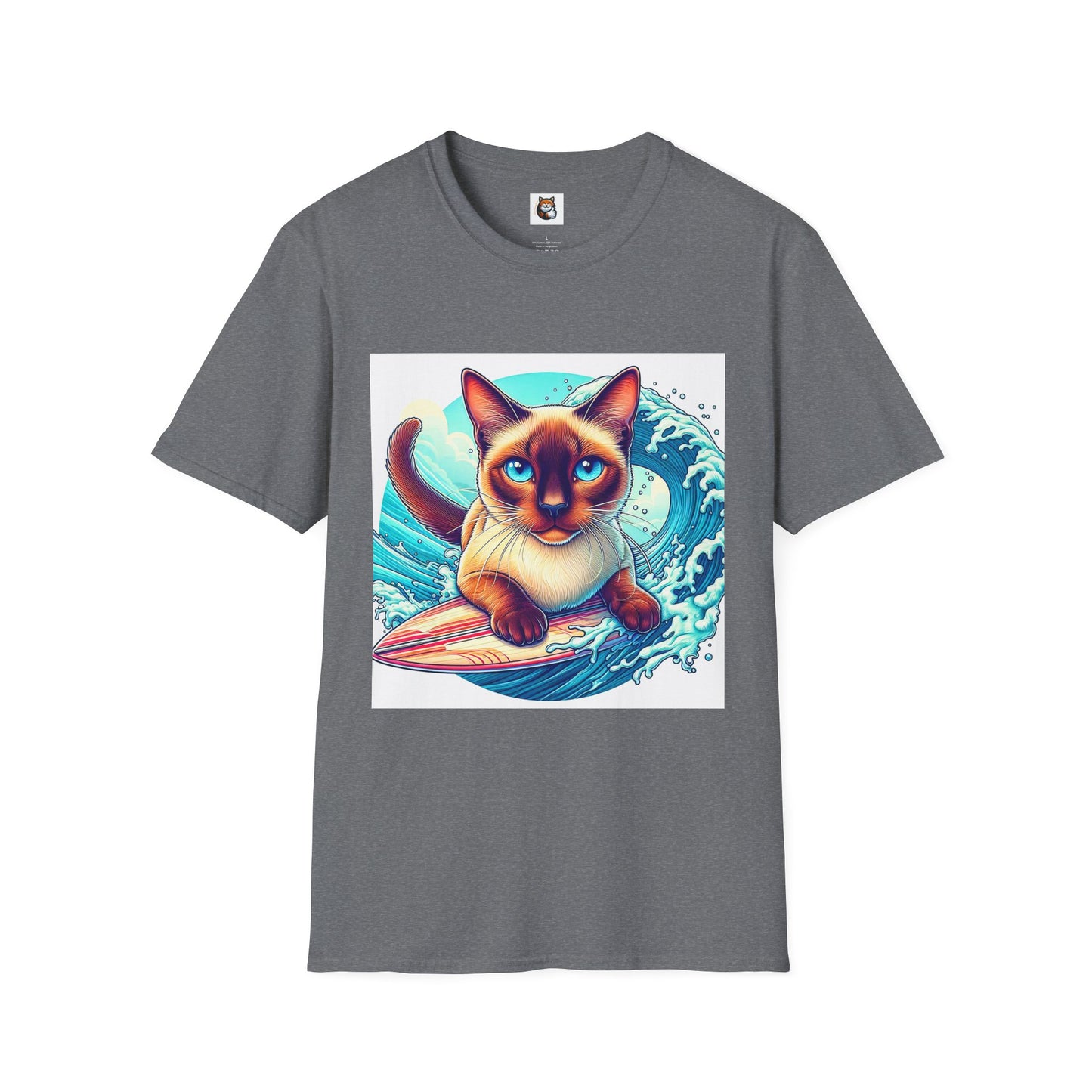 Surfing Siamese Cat