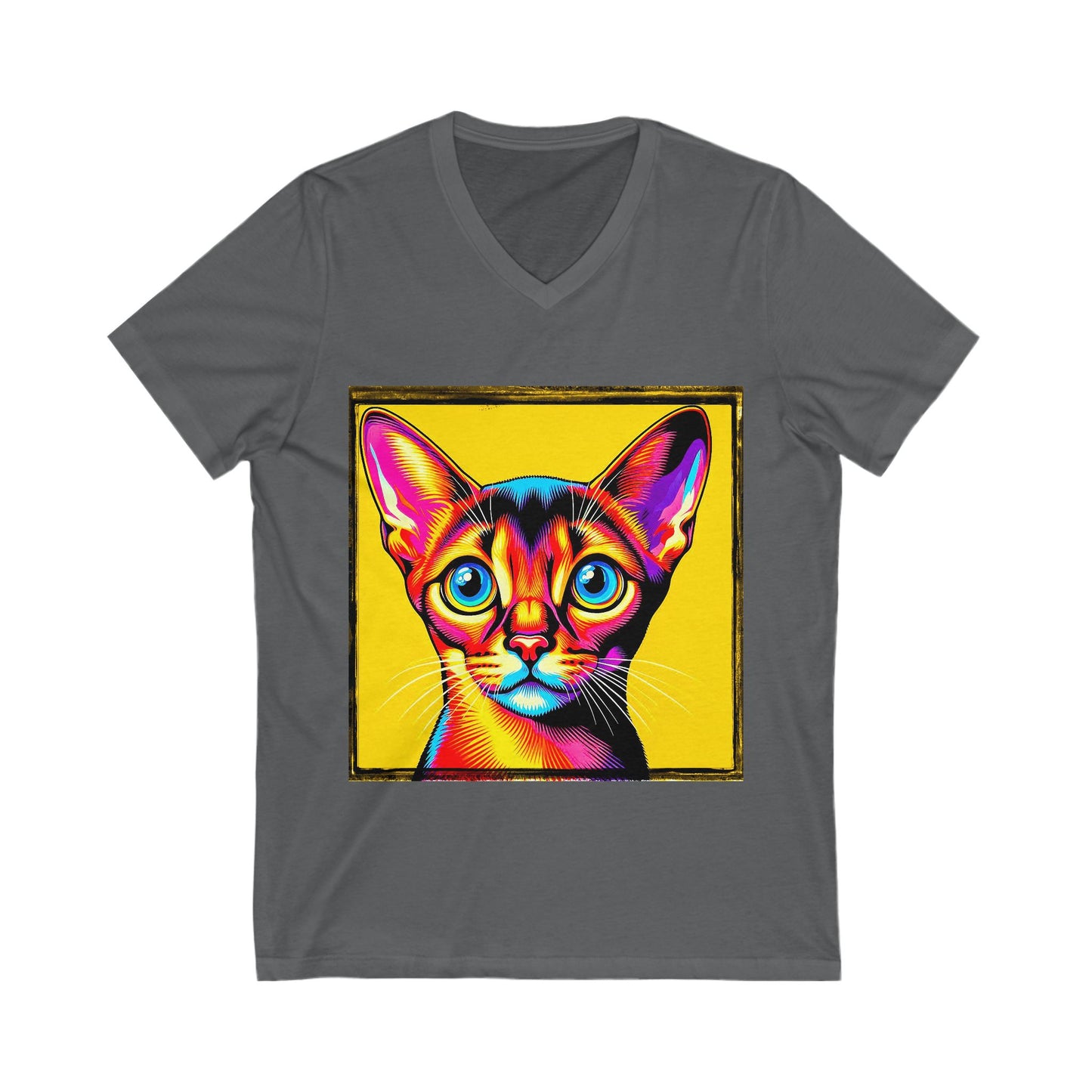 Abyssinian colors Jersey Short Sleeve V-Neck Tee