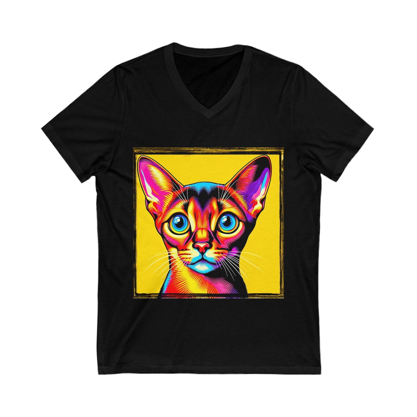 Abyssinian colors Jersey Short Sleeve V-Neck Tee