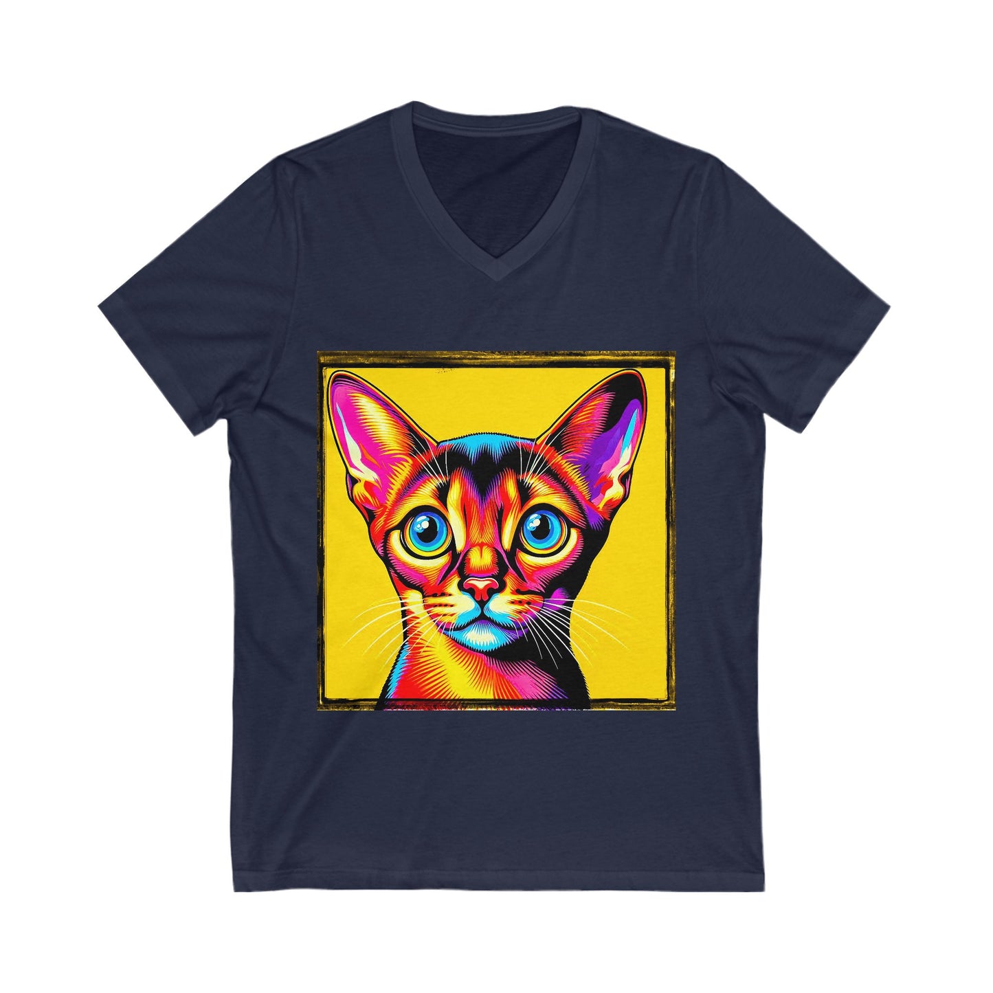 Abyssinian colors Jersey Short Sleeve V-Neck Tee