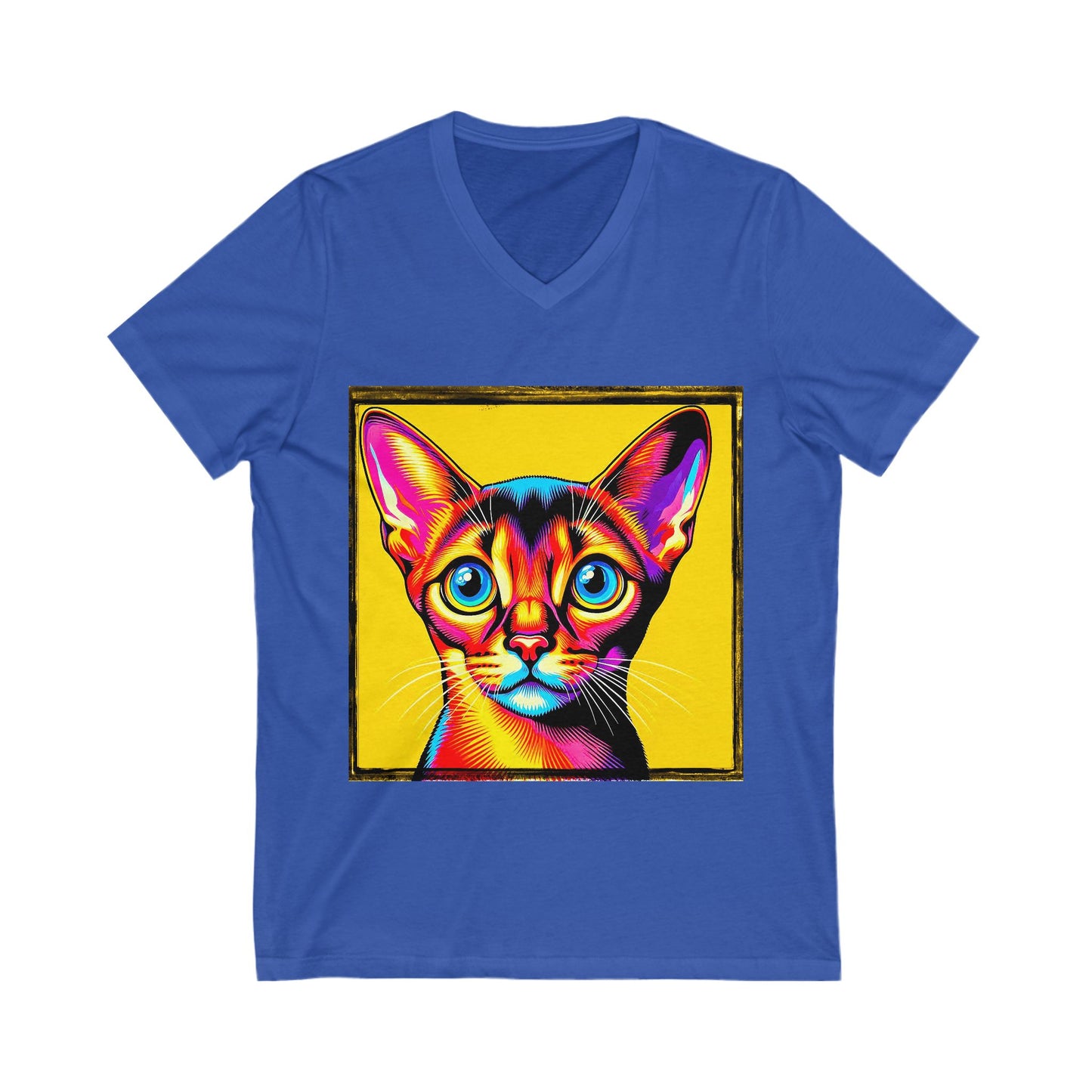 Abyssinian colors Jersey Short Sleeve V-Neck Tee