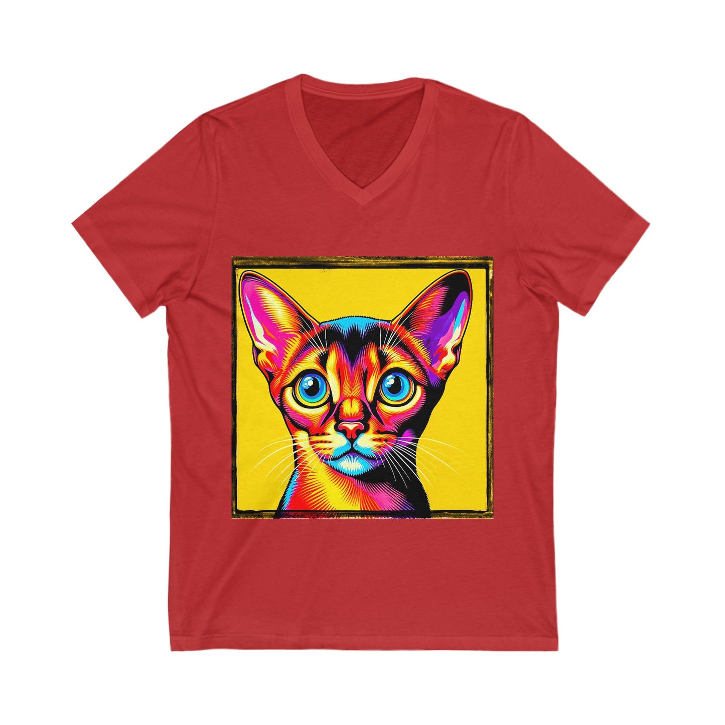 Abyssinian colors Jersey Short Sleeve V-Neck Tee